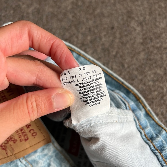 NWT Vintage Levi’s 512 Slim Fit Tapered Leg Blue Denim Jeans Size 15 Made in USA - Picture 16 of 16